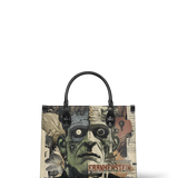 "Frankenstein" Old Parchment - Black Interior - Leather Handbag
