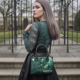 "Frankenstein" Mortuary Moss - Black Interior - Small Leather Handbag