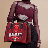 "Hamlet" The Red Room - Black Interior - Leather Handbag
