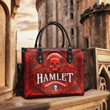 "Hamlet" The Red Room - Black Interior - Leather Handbag