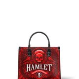 "Hamlet" The Red Room - Black Interior - Leather Handbag