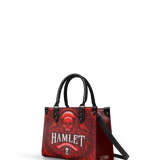 "Hamlet" The Red Room - Black Interior - Small Leather Handbag
