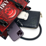 "Hamlet" The Red Room - Black Interior - Small Leather Handbag