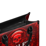 "Hamlet" The Red Room - Black Interior - Leather Handbag