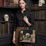 Lovecraftian Black - Black Interior - Leather Handbag