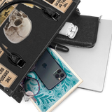 Lovecraftian Black - Black Interior - Leather Handbag