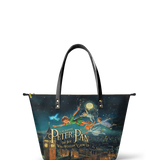 "Neverland Sky" Leather Tote Bag