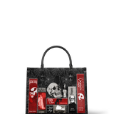 "The Codex of Gothic Tales" Black Widow’s Kiss - Black Interior - Leather Handbag