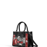 "The Codex of Gothic Tales" Black Widow’s Kiss - Black Interior - Small Leather Handbag