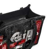 "The Codex of Gothic Tales" Black Widow’s Kiss - Black Interior - Small Leather Handbag