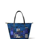 "Poe's Library" Midnight Ink Leather Tote Bag Deal