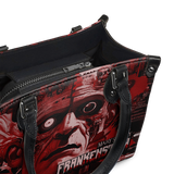 "Frankenstein" Heart Surge - Black Interior - Small Leather Handbag