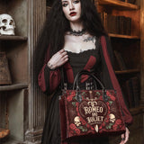"Romeo And Juliet" Poison Rose - Black Interior - Leather Handbag