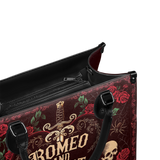 "Romeo And Juliet" Poison Rose - Black Interior - Leather Handbag