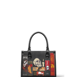 "The Codex of Gothic Tales" Deadlight Black - Black Interior - Small Leather Handbag