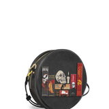 "The Codex of Gothic Tales" Deadlight Black Circle Crossbody Bag