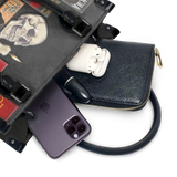 "The Codex of Gothic Tales" Deadlight Black - Black Interior - Small Leather Handbag