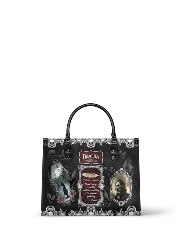 "The Dracula" - Black Interior - Leather Handbag