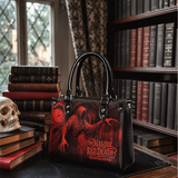 "The Masque Of The Red Death" - Black Interior - Small Leather Handbag