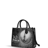"The Pit And The Pendulum" - Black Interior - Leather Handbag