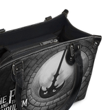 "The Pit And The Pendulum" - Black Interior - Small Leather Handbag
