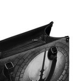 "The Pit And The Pendulum" - Black Interior - Leather Handbag