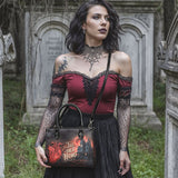 "The Tell-Tale Heart" - Black Interior - Small Leather Handbag