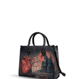 "The Tell-Tale Heart" - Black Interior - Leather Handbag