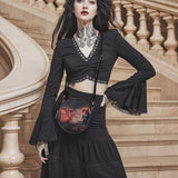 "The Tell-Tale Heart" Circle Crossbody Bag