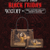 "A Dream Within A Dream" Small Leather Handbag Deal