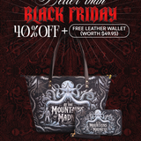 "At The Mountains Of Madness" Leather Tote Bag Deal