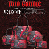 "Dracula's Guest" The Signature Trio Bundle (Small Leather Handbag)