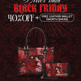 "Frankenstein" Heart Surge Small Leather Handbag Deal