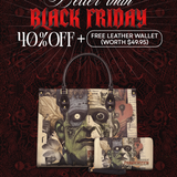 "Frankenstein" Old Parchment Leather Handbag Deal