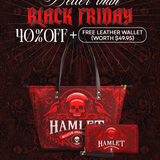 "Hamlet" The Red Room Leather Tote Bag Deal