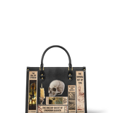 Lovecraftian Black Leather Handbag