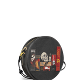 "The Codex of Gothic Tales" Deadlight Black Circle Crossbody Bag