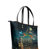 "Neverland Sky" Leather Tote Bag