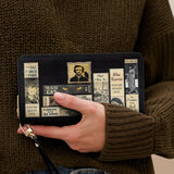 "Poe's Library" Ashen Black Wallet
