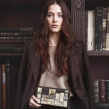 "Poe's Library" Ashen Black Wallet