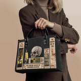 Lovecraftian Black Leather Handbag