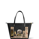 Lovecraftian Black Leather Tote Bag Deal