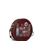 "The Crimson Codex" Circle Crossbody Bag