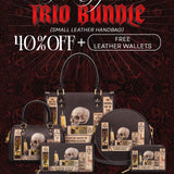 Lovecraftian Black The Signature Trio Bundle (Small Leather Handbag)