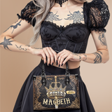 "Macbeth" - Black Interior - Small Leather Handbag
