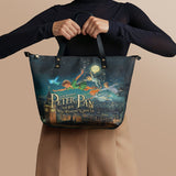 "Neverland Sky" Leather Tote Bag