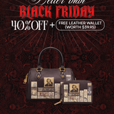 "Poe's Library" Ashen Black Mini Satchel Deal