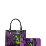 "Frankenstein" Lablight Violet Small Leather Handbag Deal