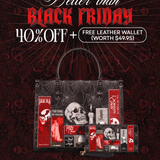 "The Codex of Gothic Tales" Black Widow’s Kiss Leather Handbag Deal
