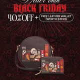"The Codex of Gothic Tales" Deadlight Black Circle Crossbody Bag Deal